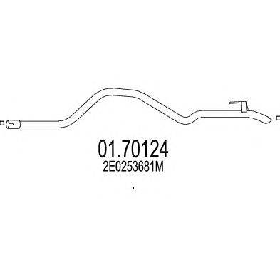 Труба выхлопного газа BOSAL 950093