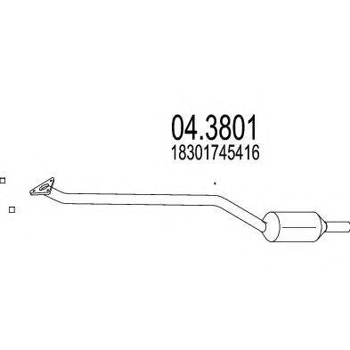 Катализатор MTS 04.3801