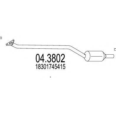Катализатор MTS 04.3802