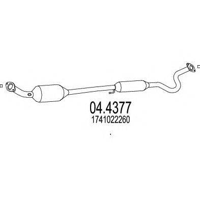 Катализатор MTS 04.4377