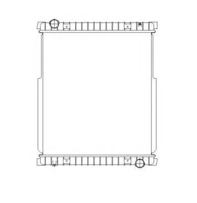 Радиатор, охлаждение двигателя NRF 53538