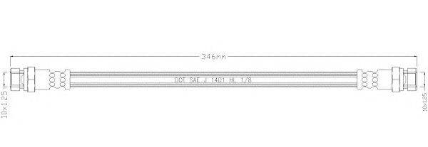 Тормозной шланг REMKAFLEX 1575