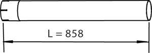 Труба выхлопного газа DINEX 28789
