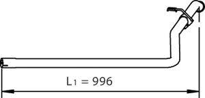 Труба выхлопного газа DINEX 36504