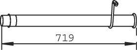 Труба выхлопного газа DINEX 32508