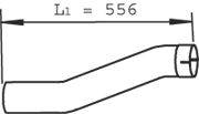 Труба выхлопного газа DINEX 22261