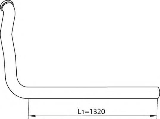 Труба выхлопного газа DINEX 81210