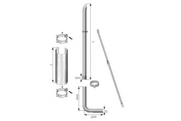 Система выпуска ОГ DINEX 95605