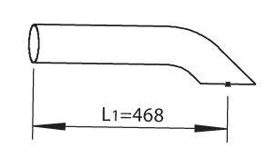 Труба выхлопного газа DINEX 44647