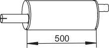Средний / конечный глушитель ОГ DINEX 62300