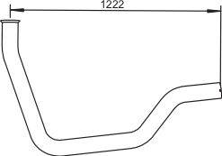 Труба выхлопного газа DINEX 64162