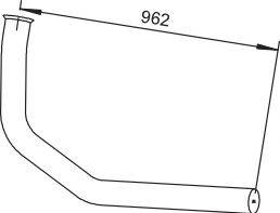 Труба выхлопного газа DINEX 64166