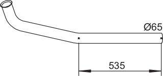 Труба выхлопного газа DINEX 64235