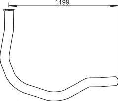 Труба выхлопного газа ZARA 10107