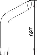 Труба выхлопного газа DINEX 64766