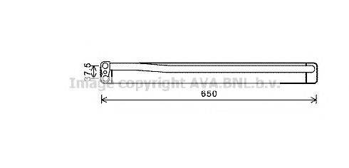 масляный радиатор, двигательное масло AVA QUALITY COOLING BW3394