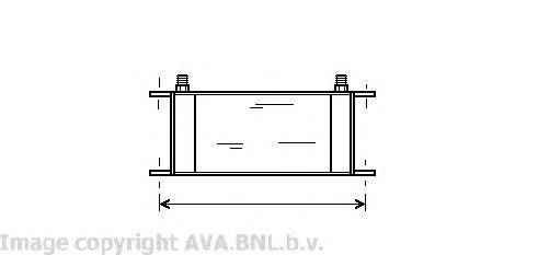 масляный радиатор, двигательное масло AVA QUALITY COOLING VO3061