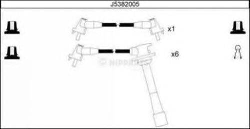 Комплект проводов зажигания NIPPARTS J5382005