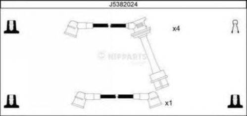 Комплект проводов зажигания NIPPARTS J5382024