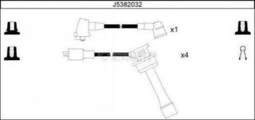 Комплект проводов зажигания NIPPARTS J5382032