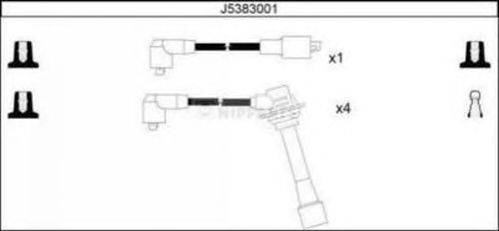 Комплект проводов зажигания NIPPARTS J5383001