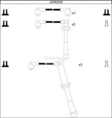 Комплект проводов зажигания NIPPARTS J5383038