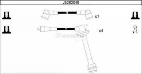 Комплект проводов зажигания NIPPARTS J5382048