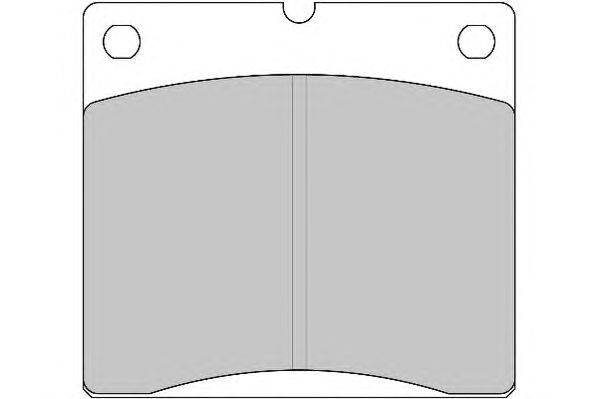 Комплект тормозных колодок, дисковый тормоз ABEX G3001