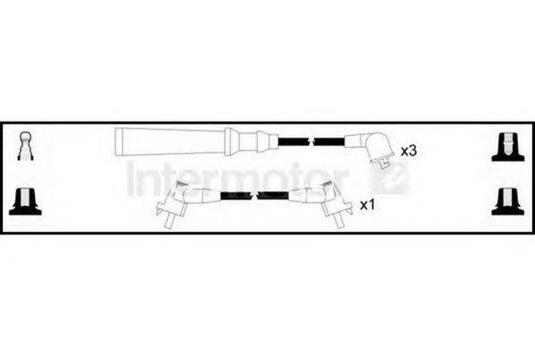 Комплект проводов зажигания STANDARD 76150