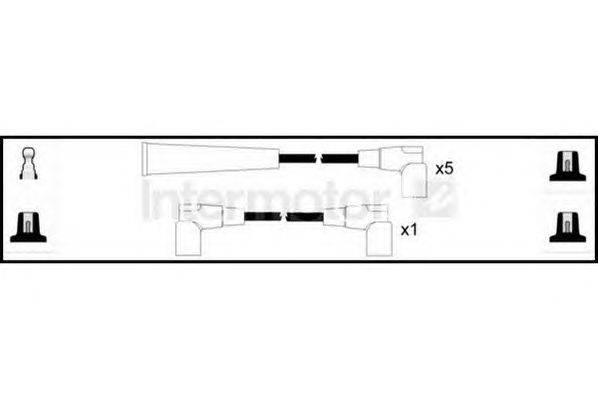 Комплект проводов зажигания STANDARD 76354