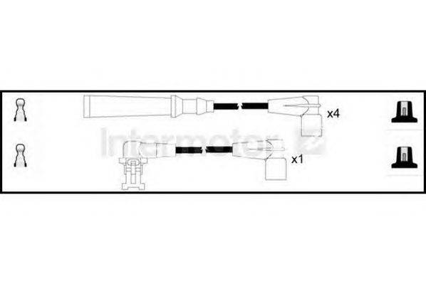 Комплект проводов зажигания STANDARD 76275