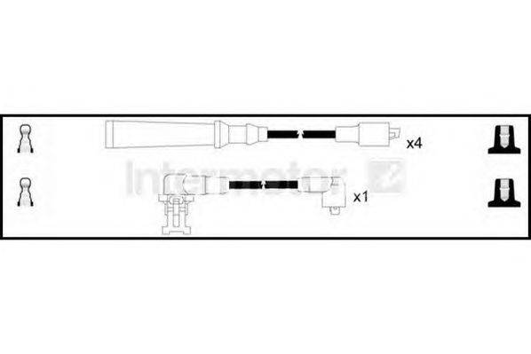 Комплект проводов зажигания STANDARD 73464