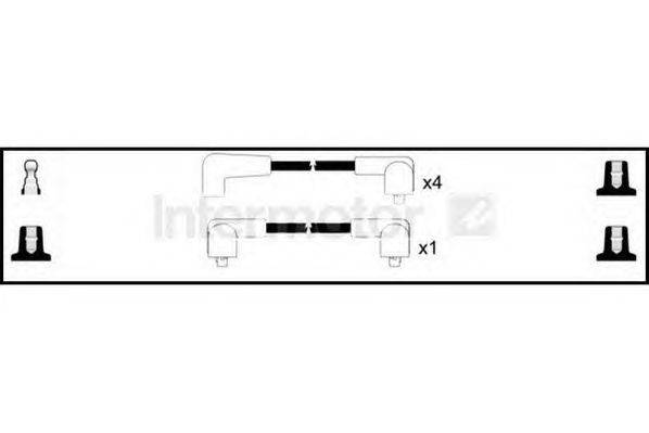 Комплект проводов зажигания STANDARD 73065