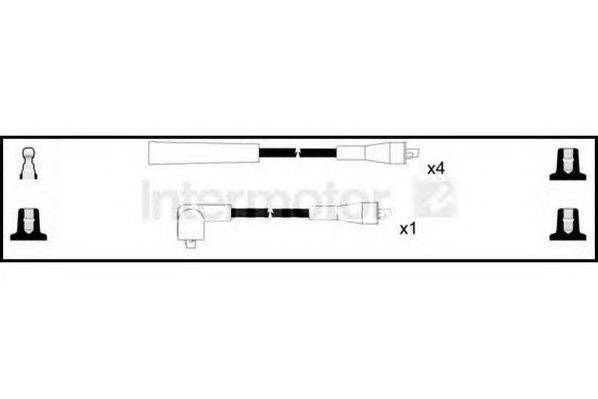 Комплект проводов зажигания STANDARD 73638