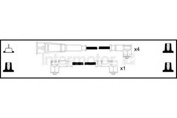 Комплект проводов зажигания STANDARD 73838