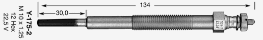 Свеча накаливания NGK 6230