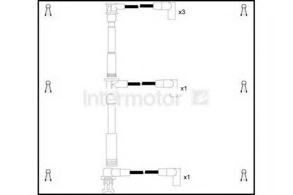 Комплект проводов зажигания STANDARD 73763