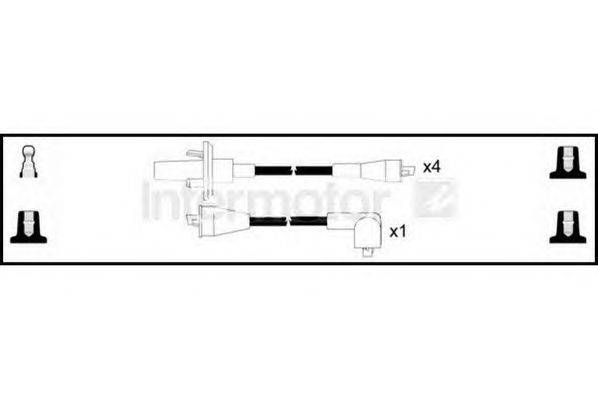 Комплект проводов зажигания STANDARD 73766