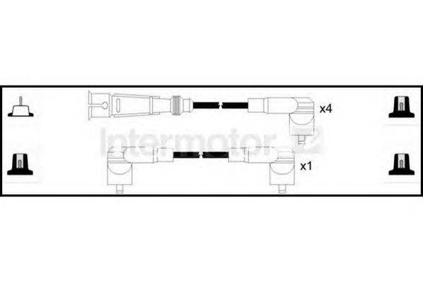 Комплект проводов зажигания STANDARD 73953