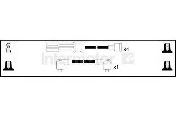 Комплект проводов зажигания STANDARD 73957