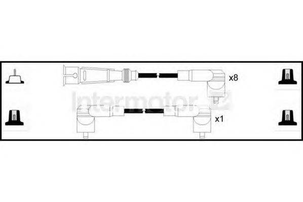 Комплект проводов зажигания STANDARD 73959