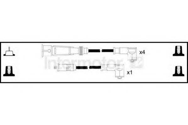 Комплект проводов зажигания STANDARD 76062