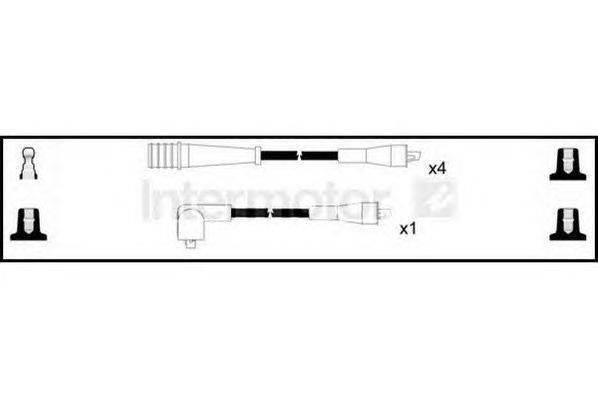 Комплект проводов зажигания STANDARD 76027