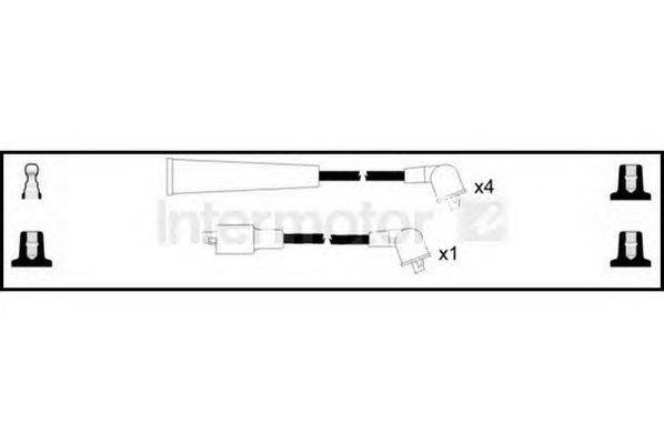 Комплект проводов зажигания STANDARD 76038