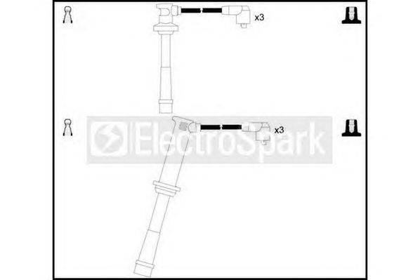 Комплект проводов зажигания STANDARD OEK390