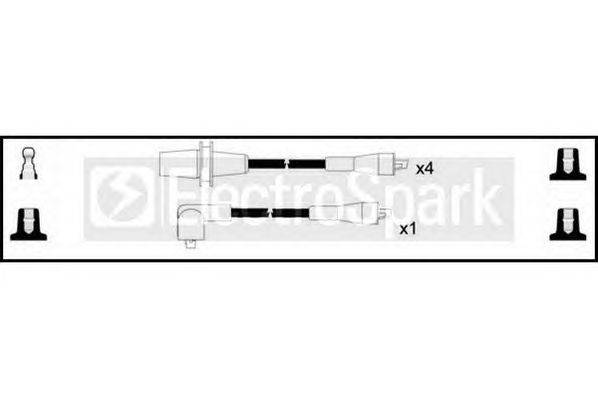 Комплект проводов зажигания STANDARD OEK076