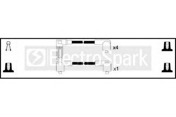 Комплект проводов зажигания STANDARD OEK017