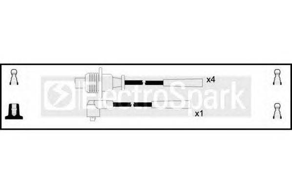 Комплект проводов зажигания STANDARD OEK233