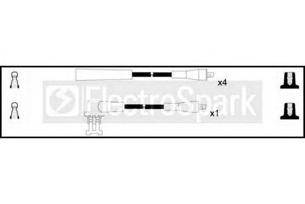 Комплект проводов зажигания STANDARD OEK970