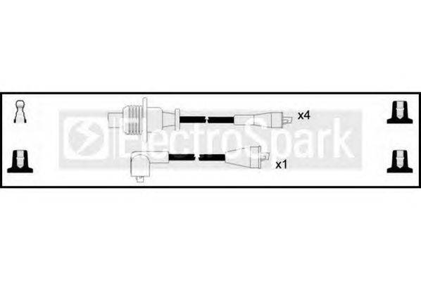 Комплект проводов зажигания STANDARD OEK974